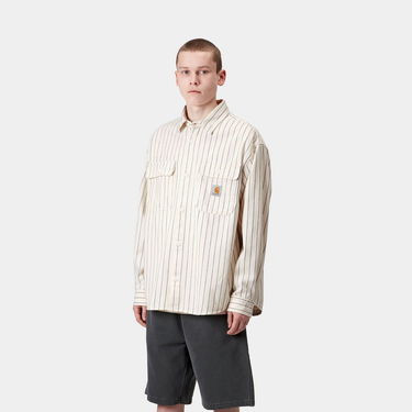 Košeľa Carhartt WIP Carhartt WIP Hendry Striped Shirt Jacket Biela | I034827_6, 1