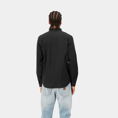 Košeľa Carhartt WIP L/S Bolton Shirt "Black garment dyed" Čierna | I030238_89_GD, 2