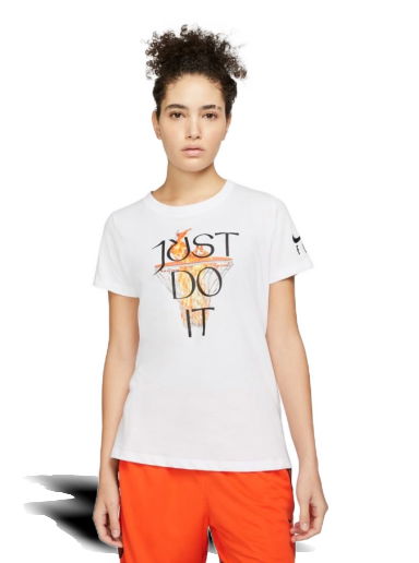 Tričko Nike Dri-Fit "Just Do It" Basketball Tee Biela | DM2569-100