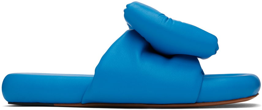 Tenisky a topánky Off-White Padded Slides Modrá | OWIC005S23LEA0014545, 0