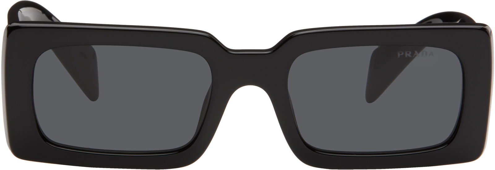 Rectangle Acetate Sunglasses With Script Logo