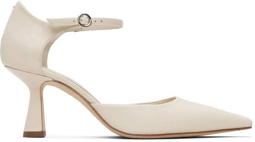 Oblečenie Aeyde Aeyde Salvi Ankle Strap Heels Biela | A11-PU-VDHP75ST167-SS25-100-007