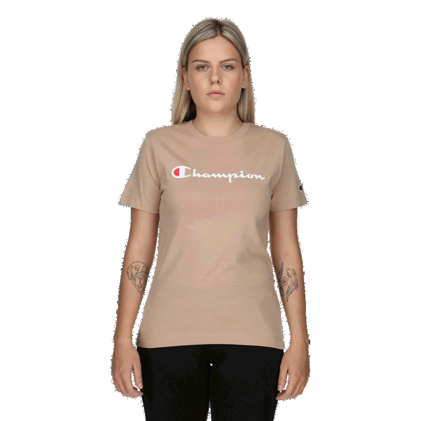 Tričko Champion Short Sleeve T-Shirt Béžová | 117534-MS079
