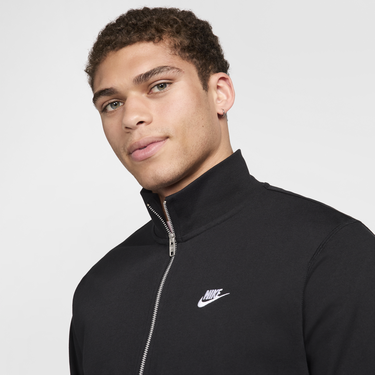 Bunda Nike Club Knit Jacket men Track Čierna | FQ3426-010, 3