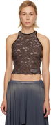 Destroyed Layered Halter Tank Top