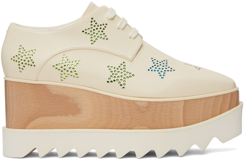 Tenisky a topánky Stella McCartney Stella McCartney Elyse Crystal Star Platform Biela | 810251E00128, 0