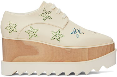 Tenisky a topánky Stella McCartney Stella McCartney Elyse Crystal Star Platform Biela | 810251E00128, 0