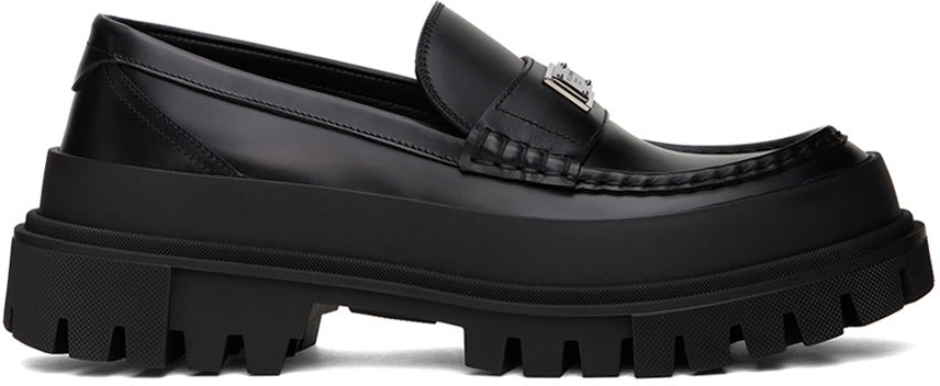 Tenisky a topánky Dolce & Gabbana Black Hi-Trekking Loafers Čierna | A30170AI027, 0