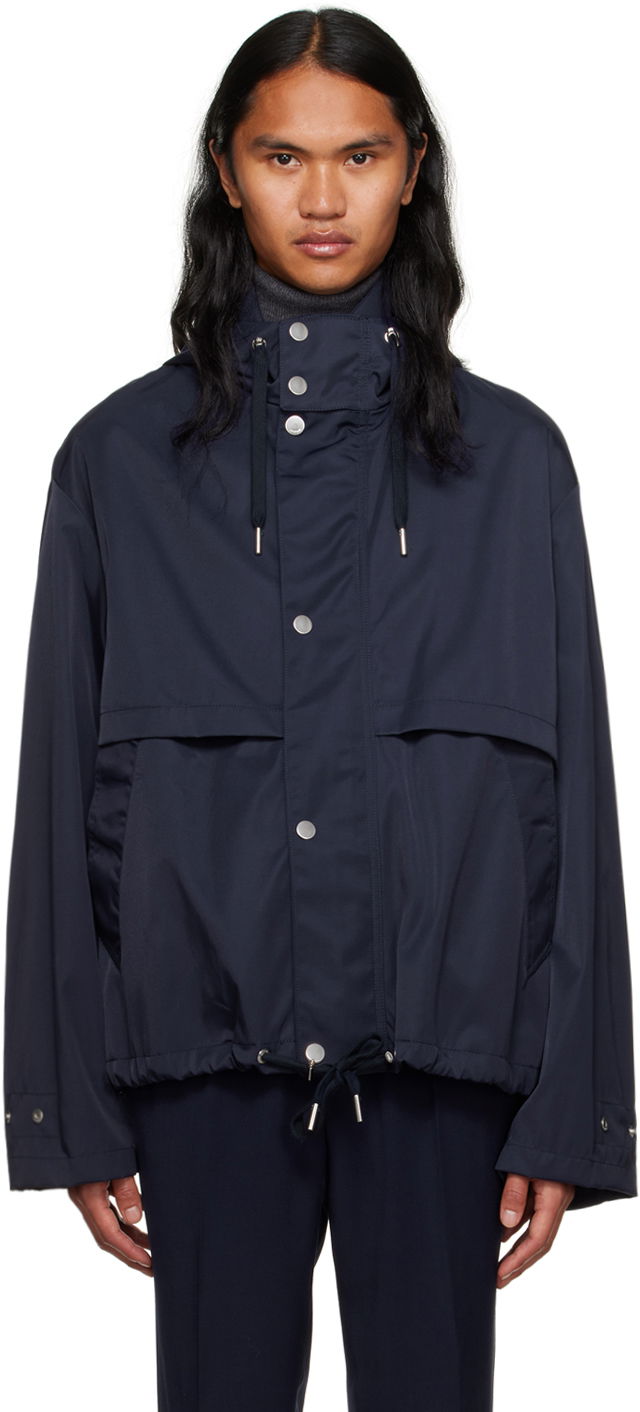 Bunda AMI Short Jacket Navy | UJK319.PA0007, 0