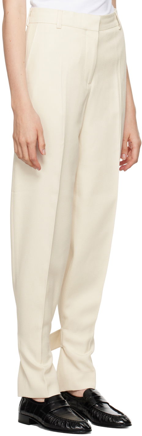 Nohavice TOTEME TOTEME Buckled Slouch Trousers Béžová | 244-WRB0213-FB0315, 1