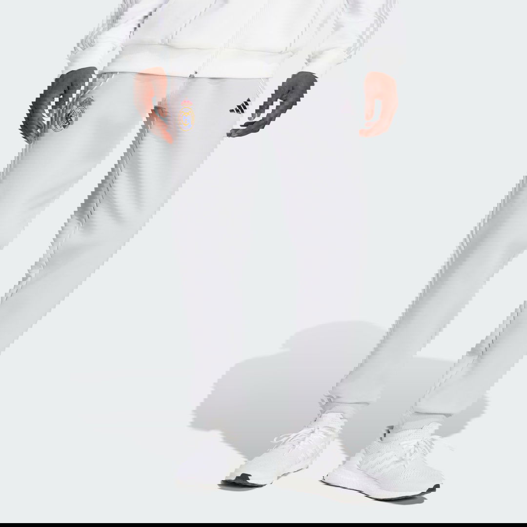 Tepláky adidas Performance Real Madrid Doubleknit Track Pants Šedá | JN3070, 0