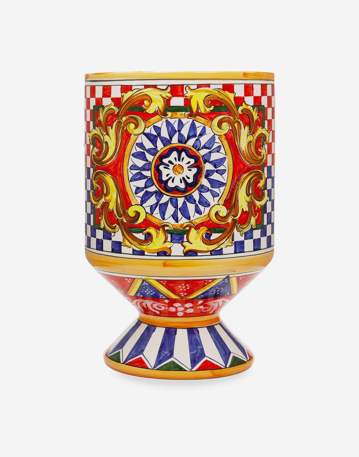 Home decor Dolce & Gabbana Dolce & Gabbana Carretto Print Ceramic Vase Rôznofarebný | TCC031TCAC0UC068, 0