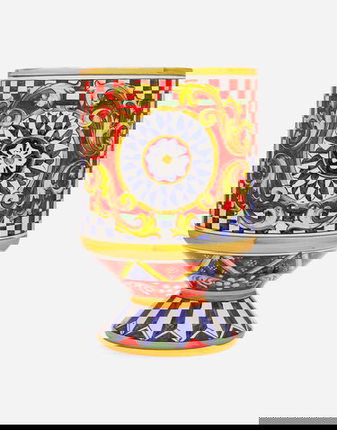 Home decor Dolce & Gabbana Dolce & Gabbana Carretto Print Ceramic Vase Rôznofarebný | TCC031TCAC0UC068, 0