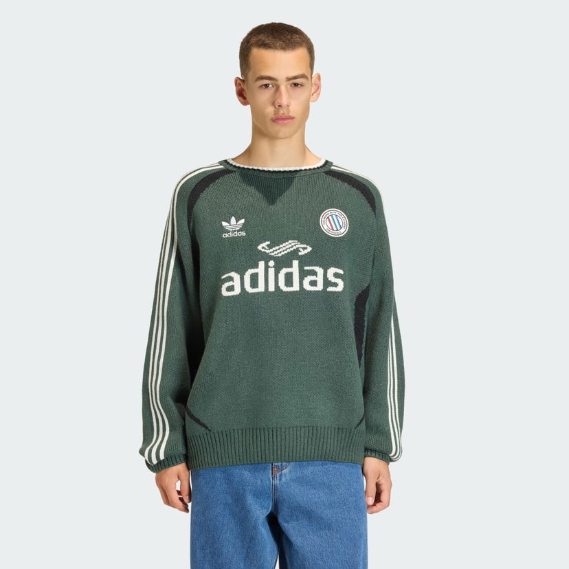 Sveter adidas Performance Adicolor Blokecore Sweater Zelené | KQ5082