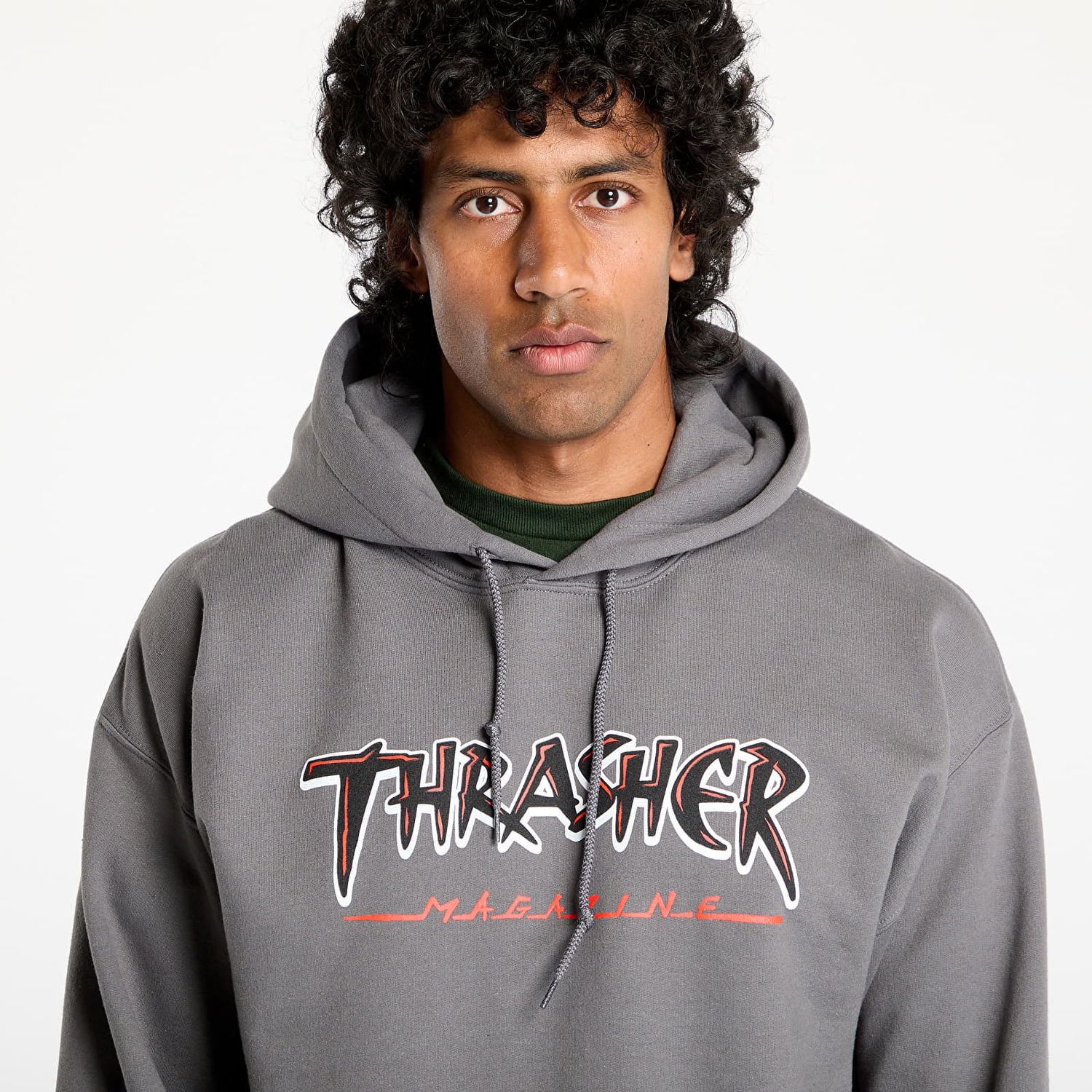 Mikina Thrasher Thrasher Slash Hoodie Šedá | 145682, 1