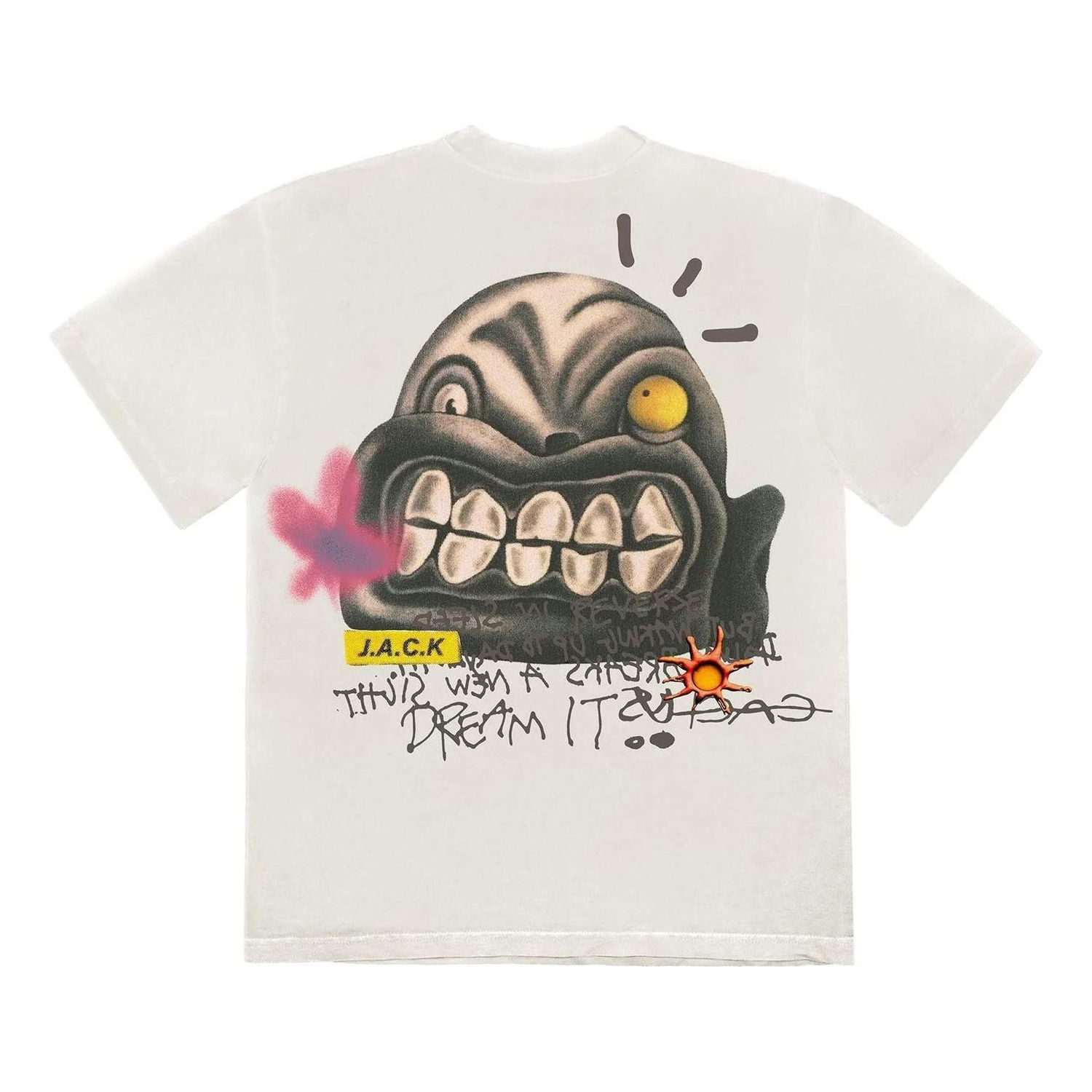 Tričko Cactus Jack by Travis Scott Travis Scott Cactus Jack Dream It Graphic T-Shirt Biela | CJFN-SS67, 0