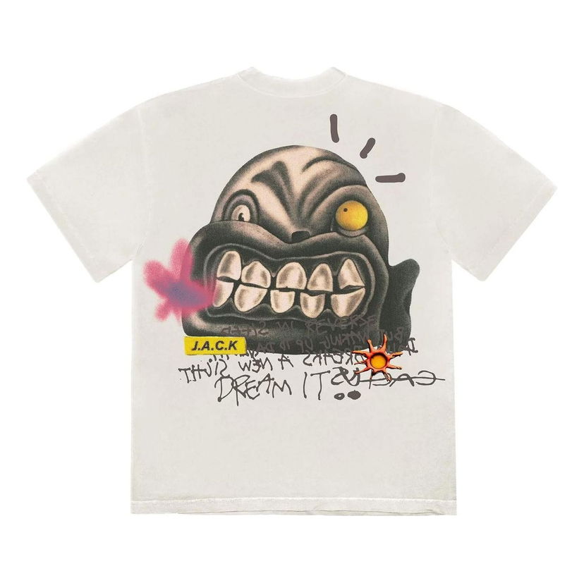 Tričko Cactus Jack by Travis Scott Travis Scott Cactus Jack Dream It Graphic T-Shirt Biela | CJFN-SS67