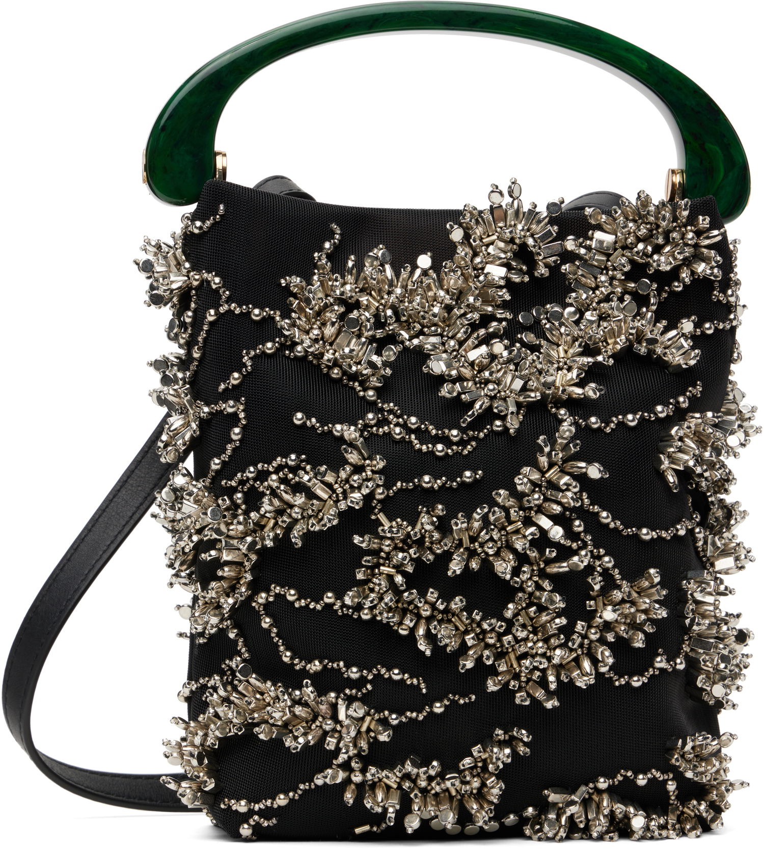 Kabelka Dries Van Noten Dries Van Noten Beaded Mesh Handbag Čierna | 251-011522-695, 0