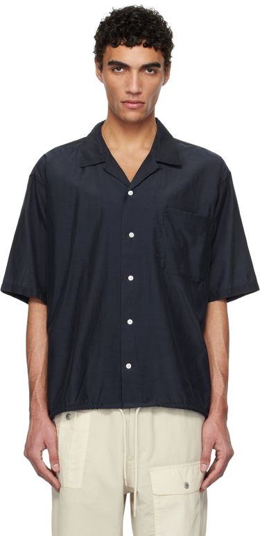 Košeľa NANAMICA Nanamica Open Collar Short Sleeve Shirt Navy | S25SG019U, 0