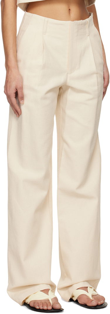Nohavice Loulou de Saison Loulou de Saison Jiva Wide-Leg Trousers Čierna | JIVA, 4