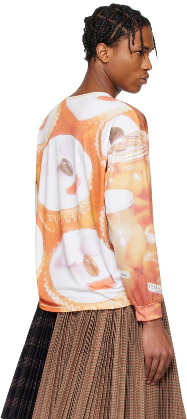 Sveter Chopova Lowena Chopova Lowena Oversized Jersey Soup Graphic T-Shirt Biela | 2313E, 2