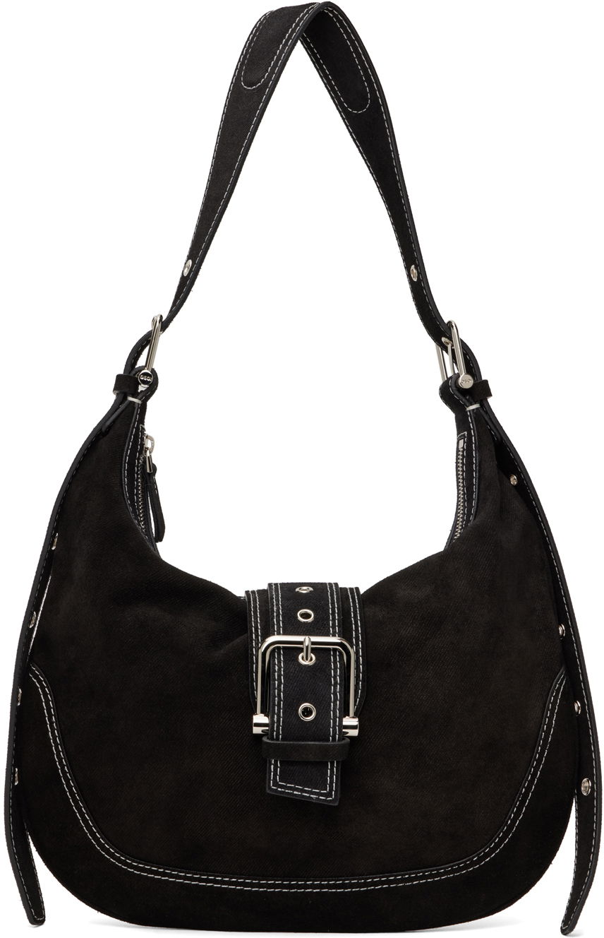 Kabelka OSOI Suede Shoulder Bag With Buckle Čierna | 24FWB05004022, 0