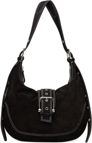 Kabelka OSOI Suede Shoulder Bag With Buckle Čierna | 24FWB05004022, 0