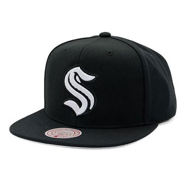Šiltovka Mitchell & Ness Mitchell & Ness Evergreen Snapback Hat Seattle Kraken Čierna | HS8546-SKRBLCK, 0