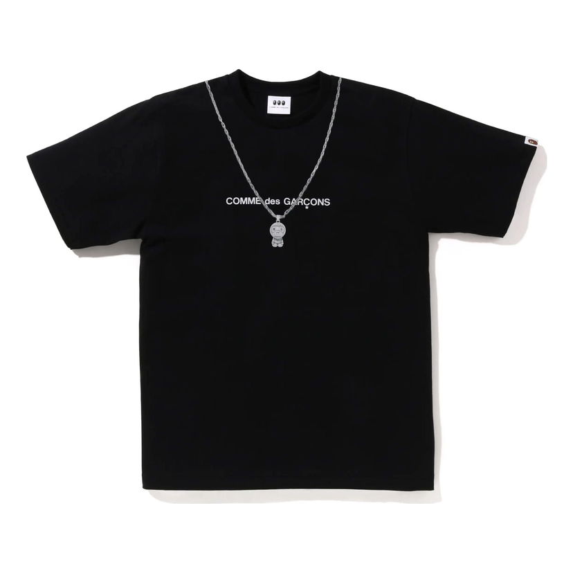Tričko BAPE Comme des Garcons Baby Milo Chain Graphic Tee Čierna | 002TEJ221902C