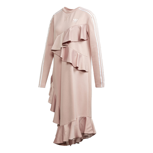 Šaty adidas Originals J Koo Spirit Asymmetrical Dress Ružová | FT9897, 0