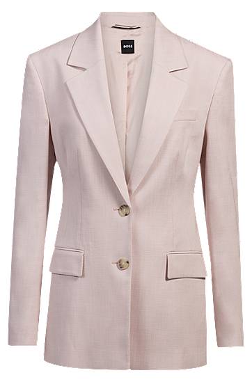 Bunda BOSS Melange Stretch Tailored Jacket Ružová | 50537451, 0