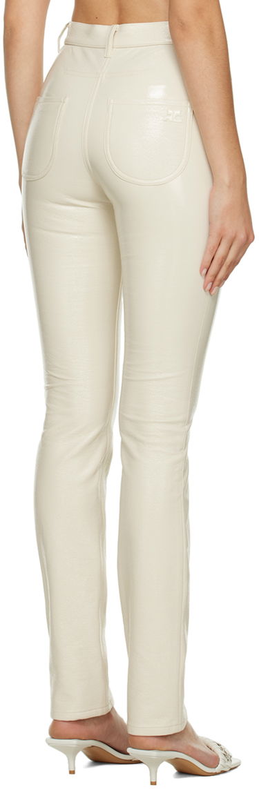 Nohavice Courrèges Courrèges Slim-Fit Trousers Biela | 322CPA071VY0003, 2