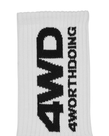 Ponožky 4 WORTH DOING Logo Socks Biela | 4WDLOGOSOCKS WHITE, 4