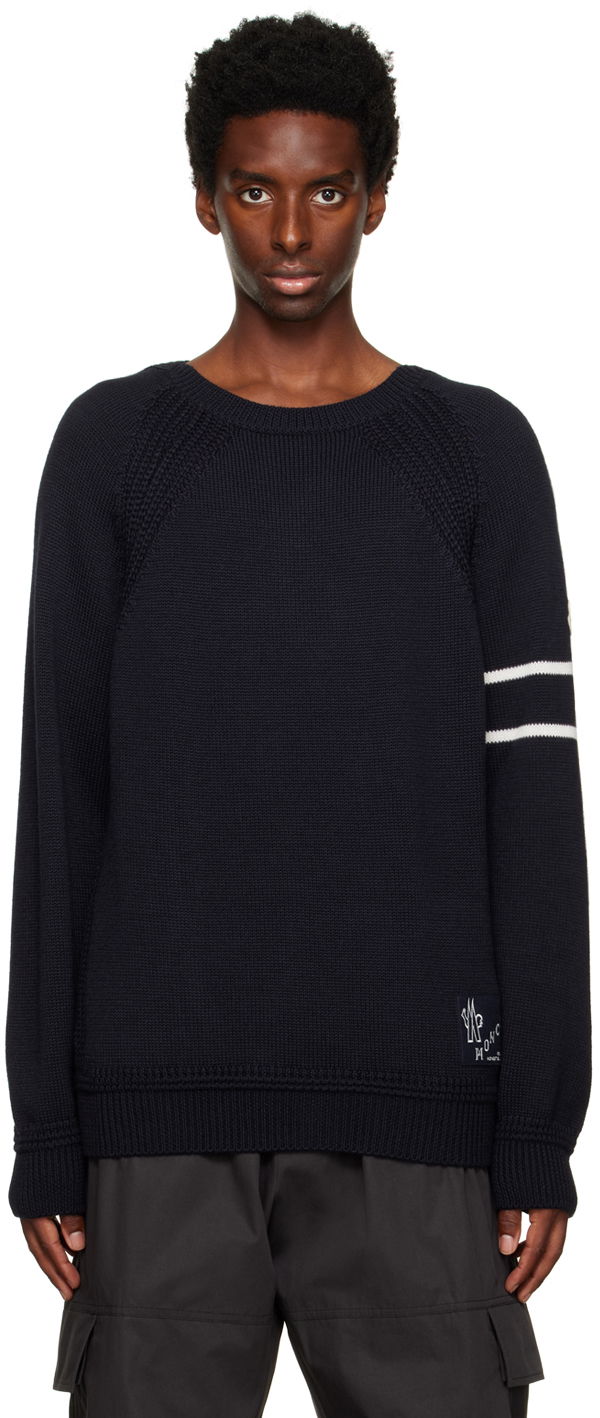 Sveter Moncler Navy Crewneck Čierna | I20919C00019M1121, 0