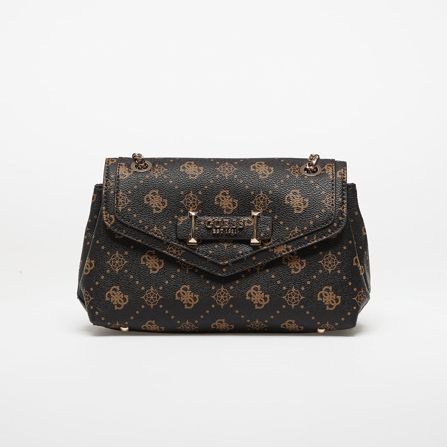 Kabelka GUESS Silia Convertible Crossbody Flap Hnedá | HWGP9890210-ESL, 0