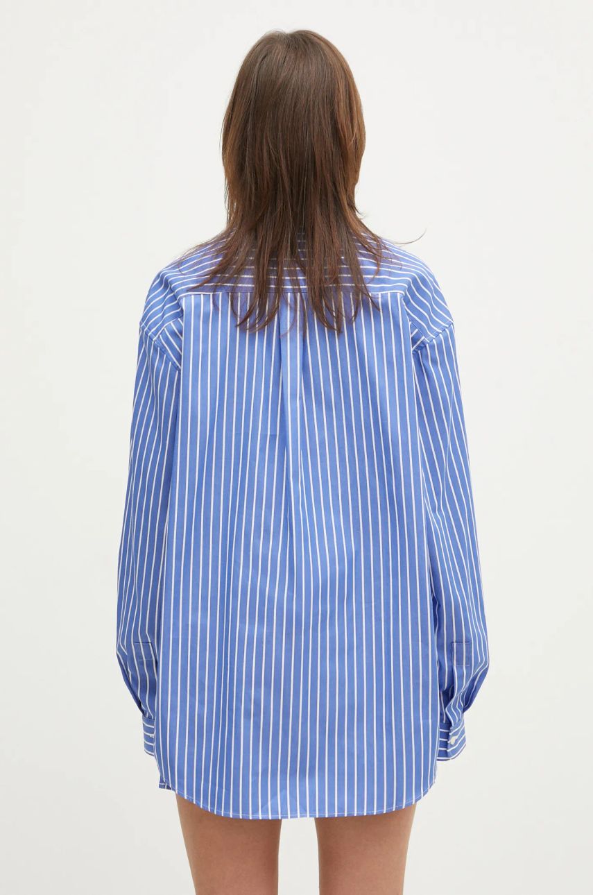 Košeľa Sporty & Rich Sporty & Rich Crown Oversized Relaxed Fit Shirt Modrá | SI006512202ST61, 1