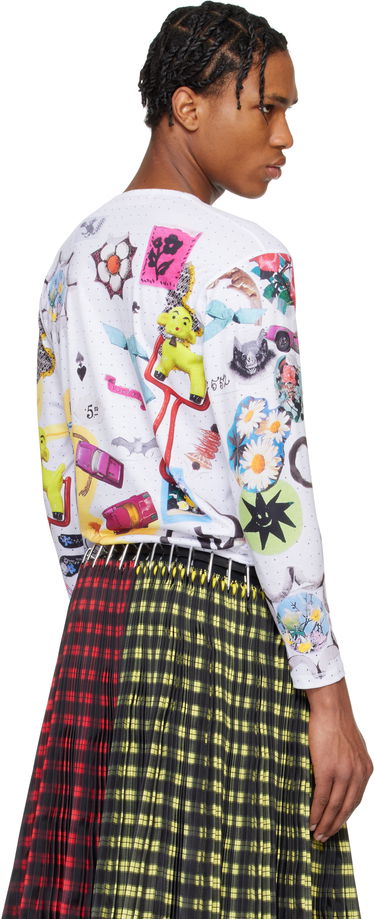 Sveter Chopova Lowena Chopova Lowena 'What's In My Bag' Fitted Jersey T-shirt Biela | 2305, 2