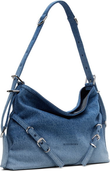 Taška cez rameno Givenchy Givenchy Voyou Gradient Denim Shoulder Bag Modrá | BB50SSB285420, 1