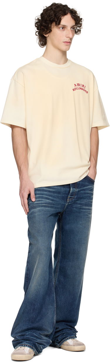 Tričko AMIRI AMIRI 'AMIRI Hollywood' Oversized T-Shirt Béžová | AMJYTE1204, 3
