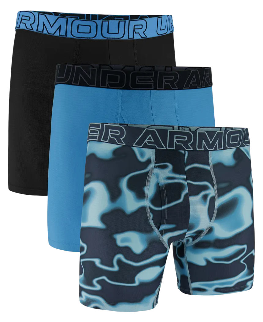 Boxerky Under Armour Performance Tech Mesh 6" Print Boxerjock - 3 Pack Rôznofarebný | 1383885-494, 0