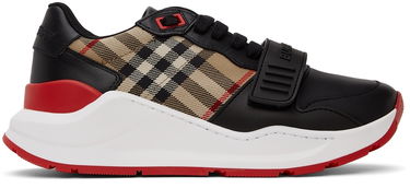 Tenisky a topánky Burberry Leather Vintage Check Sneakers 'Black' Čierna | 8038184, 0