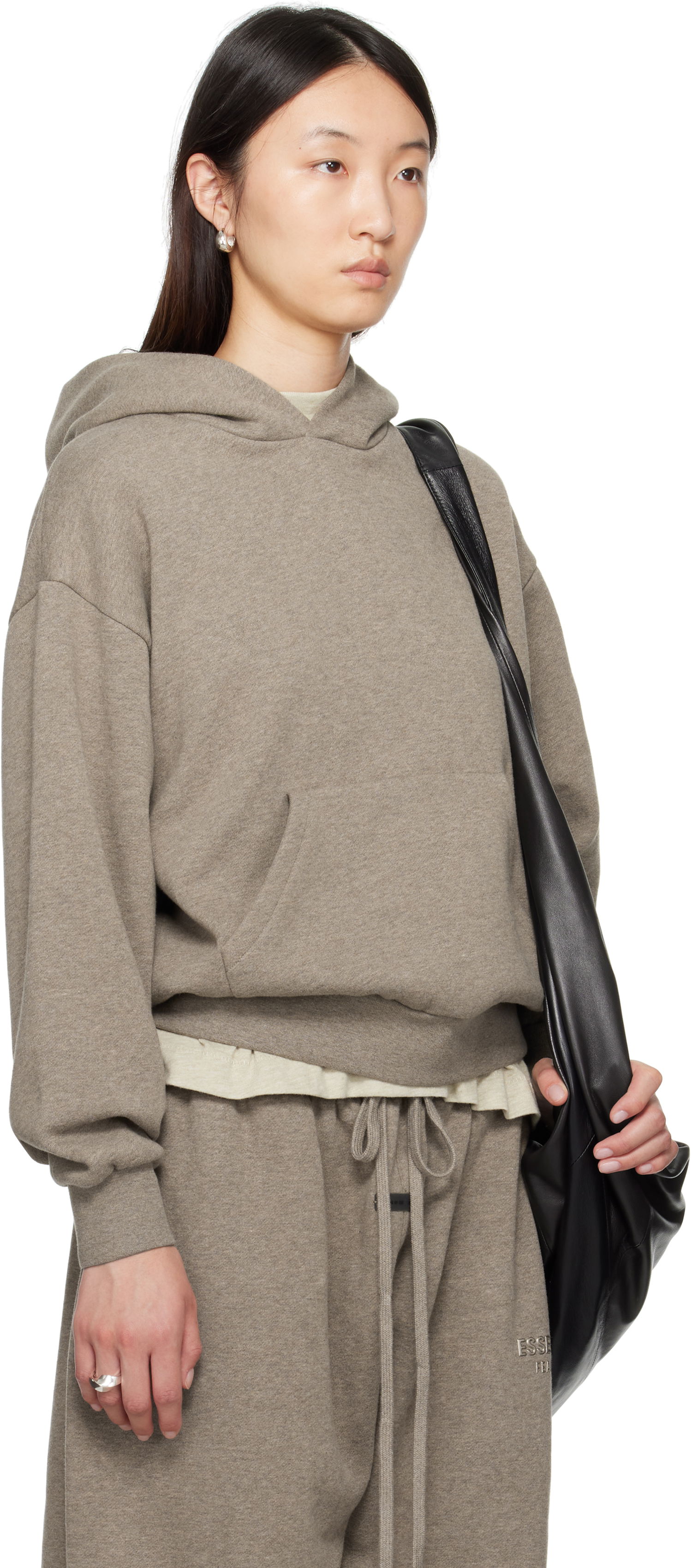Mikina Fear of God Fear of God ESSENTIALS Classic Fit Hoodie Šedá | 192SP255543FW, 1