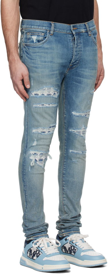 Džínsy AMIRI Quad Repaired Skinny Jeans Čierna | AMDNSY1100, 1