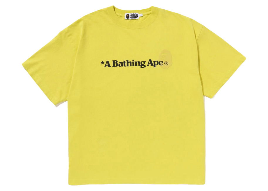 Tričko BAPE A Bathing Ape Relaxed Fit Tee Žltá | 1J30-109-007, 0