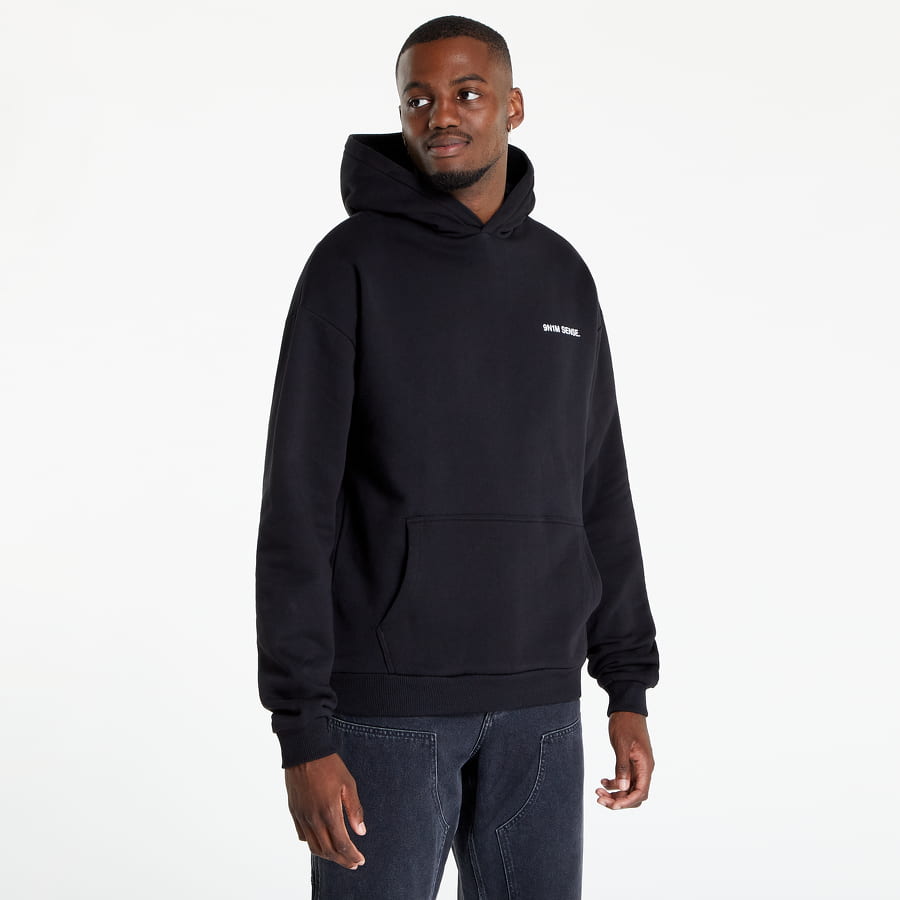 Mikina 9N1M SENSE. Hoodie Berlin Čierna | SM223-075-1, 1