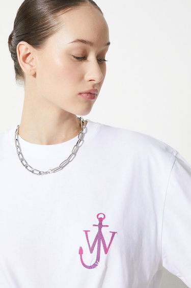 Tričko JW Anderson JW Anderson Naturally Sweet Anchor T-Shirt Biela | JT0220.PG0980.001, 5