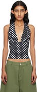 Miaou Mathilde Polka Dot Halter Top