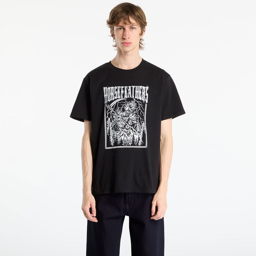 Tričko Horsefeathers Danihell Graphic T-Shirt XXL Čierna | SM1406A
