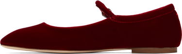 Oblečenie Aeyde Aeyde Uma Velvet Mary-Jane Ballerina Flats Červená | A11-FL-RAZS08FL-223-406-004, 2