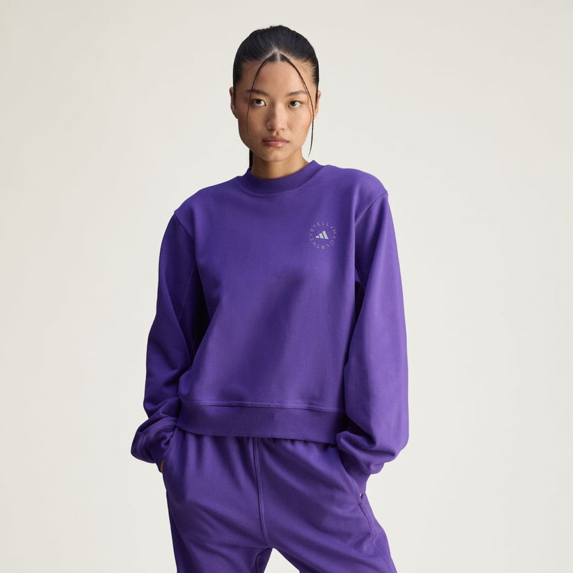 Mikina adidas Performance adidas by Stella McCartney Regular Sweatshirt Fialová | JW4691